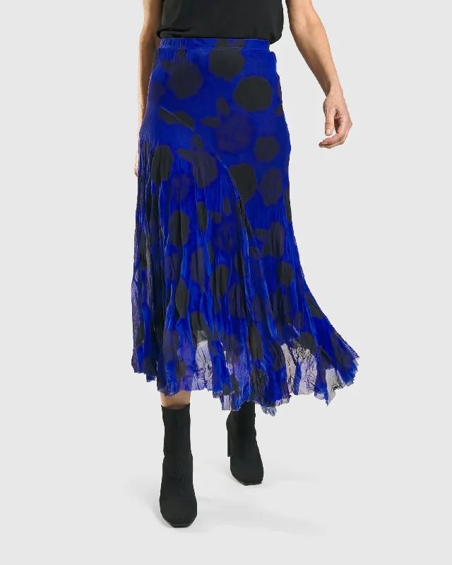 Kusama Swing Skirt, Royal chiffon skirt airy