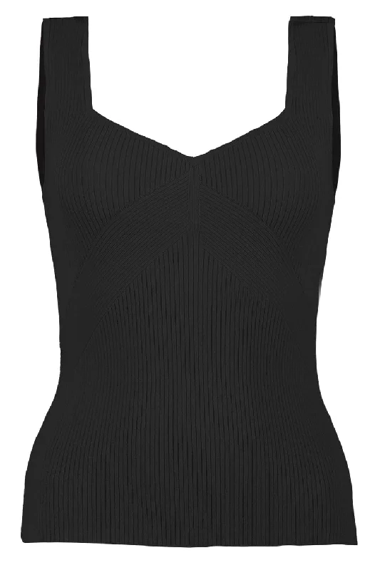 Asher Tank - Black athletic tank top