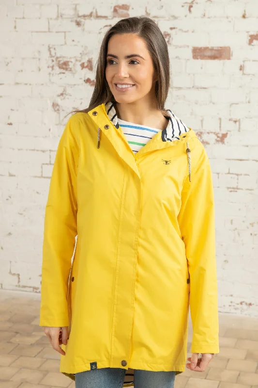 Long Beachcomber Jacket - Yellow Lace Jacket Ribbed Jacket Sequined Jacket