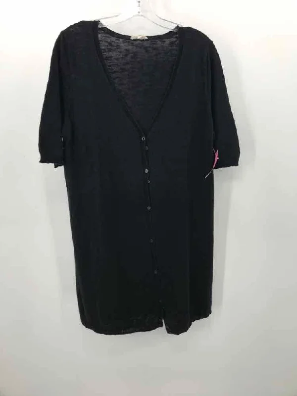 Pre-Owned Eileen Fisher Black Size Large Cardigan Sweater Mesh Fabric Canvas Fabric Denim Fabric Pre-Owned Eileen Fisher Black Size Large Cardigan Sweater Mesh Fabric Canvas Fabric Denim Fabric