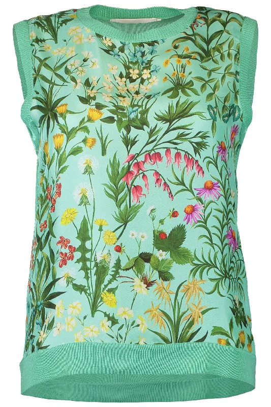 Floral Tapestry Tank peekaboo tank top