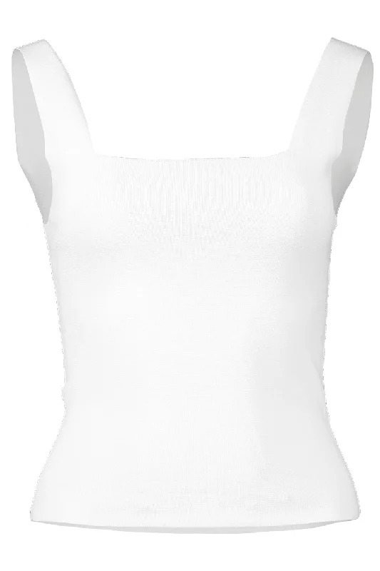 Square Neck Tank - Off White lounge tank top