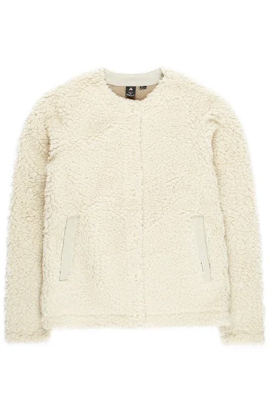 Montbell Women's Climaplus Shearling Cardigan - Ivory Machine Wash Dry Clean Hand Wash
