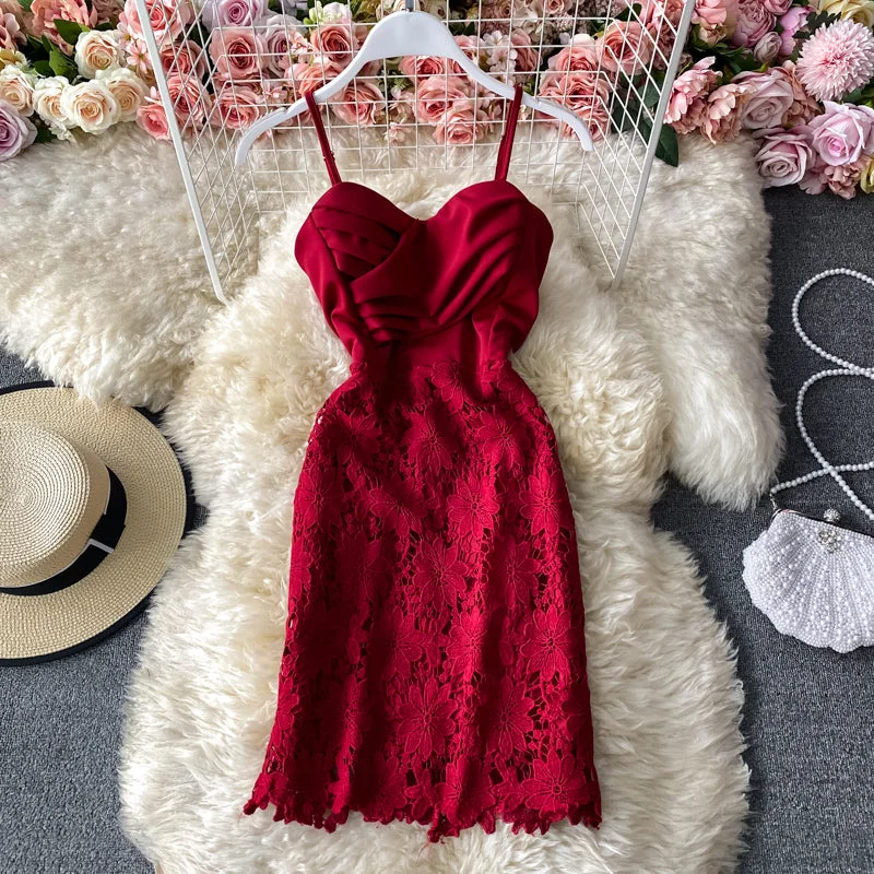 Lace stitched pleated waist for thin temperament Hip Wrap Skirt  3408 cashmere skirt plush
