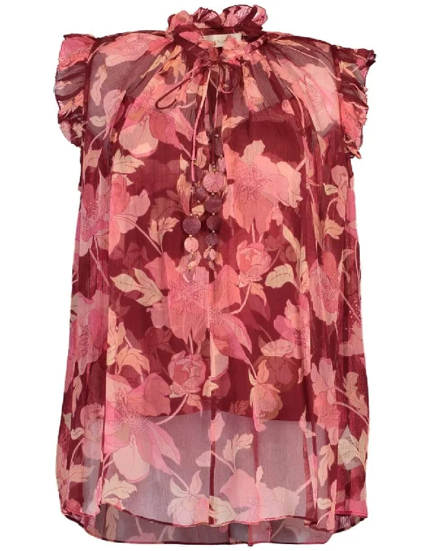 Concert Frilled Tank sequin tank top
