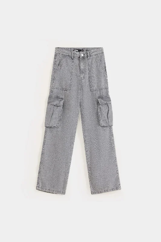 Wide Leg Cargo Pants Classic Straight-Leg Pants