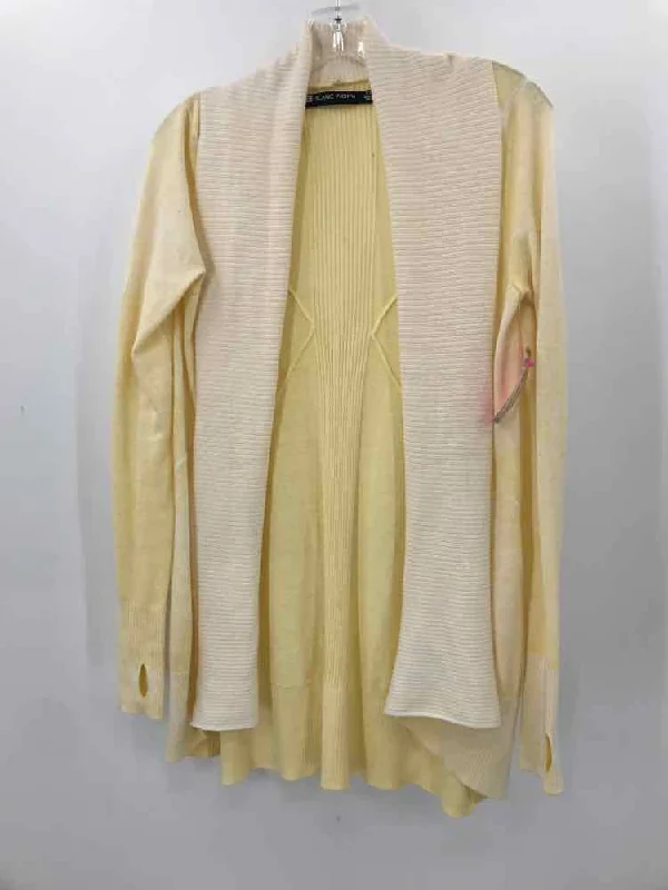 Pre-Owned Blanc Noir Yellow Size XS Cardigan Sweater Hooded Cardigan Collared Cardigan Shawl Collar Pre-Owned Blanc Noir Yellow Size XS Cardigan Sweater Hooded Cardigan Collared Cardigan Shawl Collar