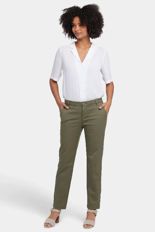 Sadie Slim Pants - Avocado Comfy Athletic Pants