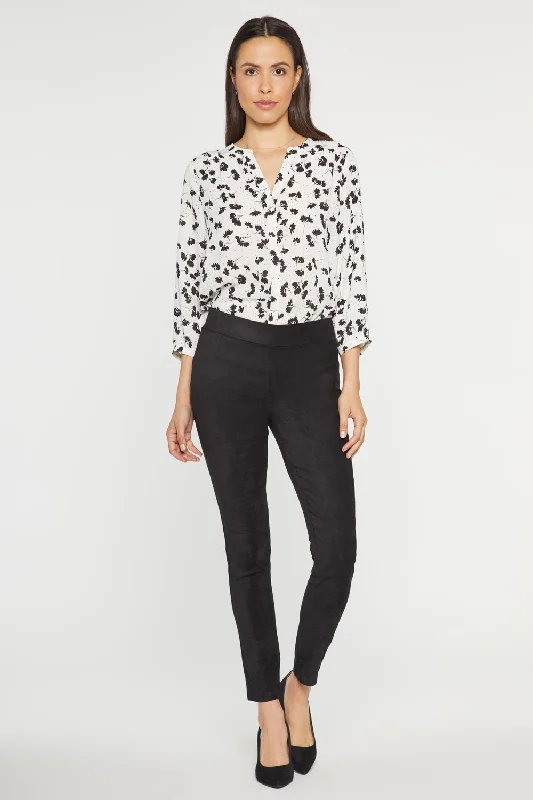 Basic Legging Pants - Black Classic Straight-Leg Pants