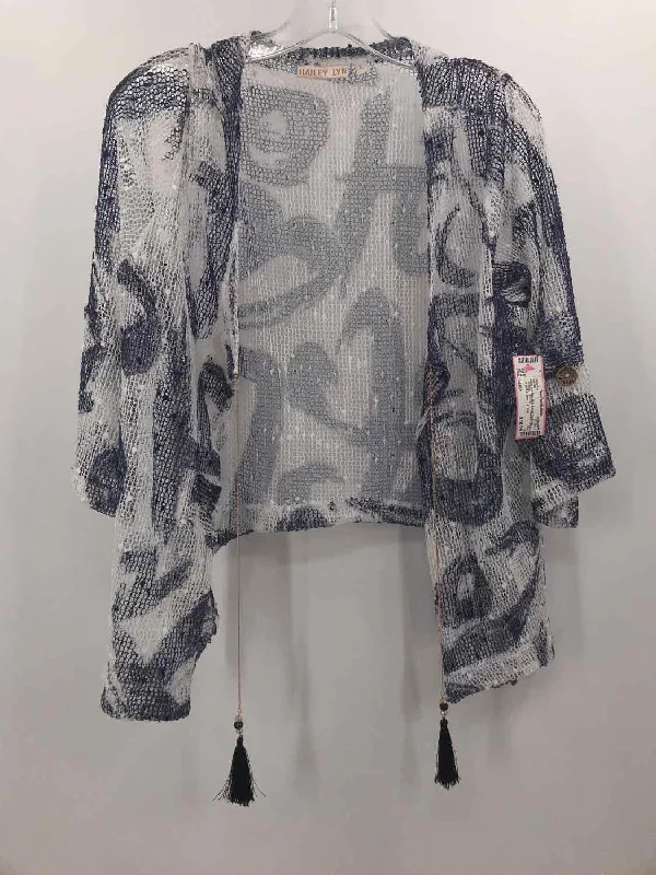 Pre-Owned Hailey Lyn Blue Size Large Cardigan Sweater Lightweight Heavyweight Midweight Pre-Owned Hailey Lyn Blue Size Large Cardigan Sweater Lightweight Heavyweight Midweight