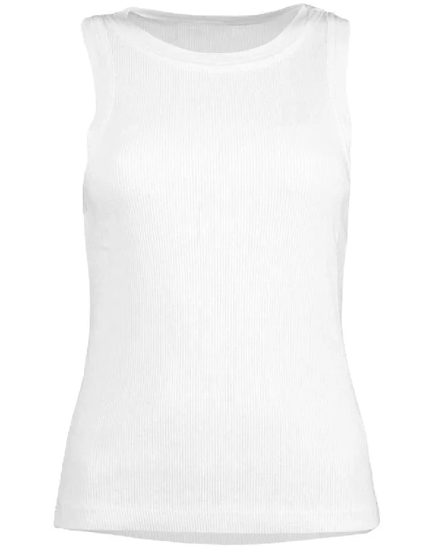 Isabel Rib Tank - Cassia off shoulder tank