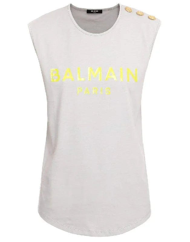 3 Button Logo Tank Top sleep tank top
