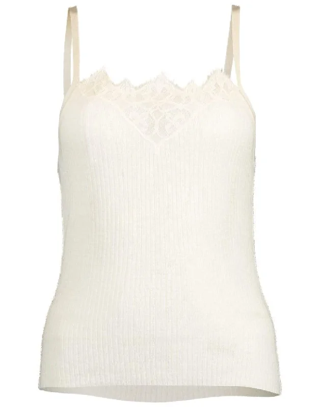 Ecru Rylee Cashmere Tank peach tank top