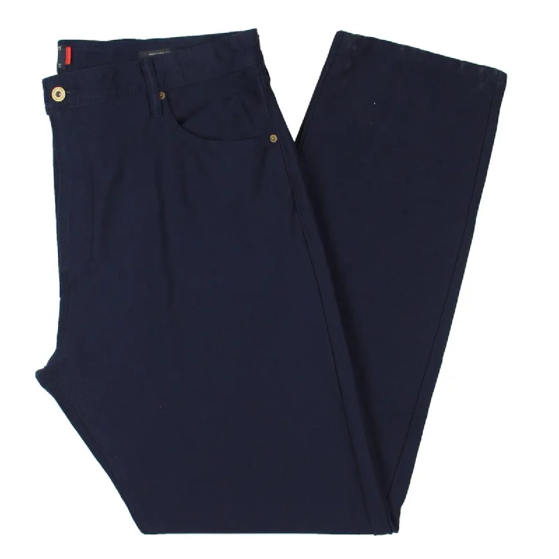 Dockers Mens Big & Tall Solid Knit Straight Leg Pants Lightweight Linen Pants