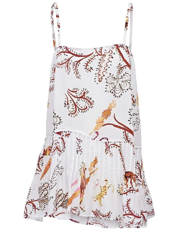 Tree of Life Tank Top low neck tank