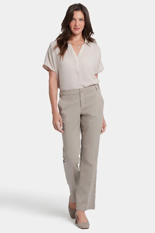 Barbara Bootcut Trouser Pants - Saddlewood Trendy Wide-Leg Pants