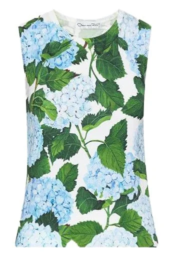 Hydrangea Printed Tank seamless tank top