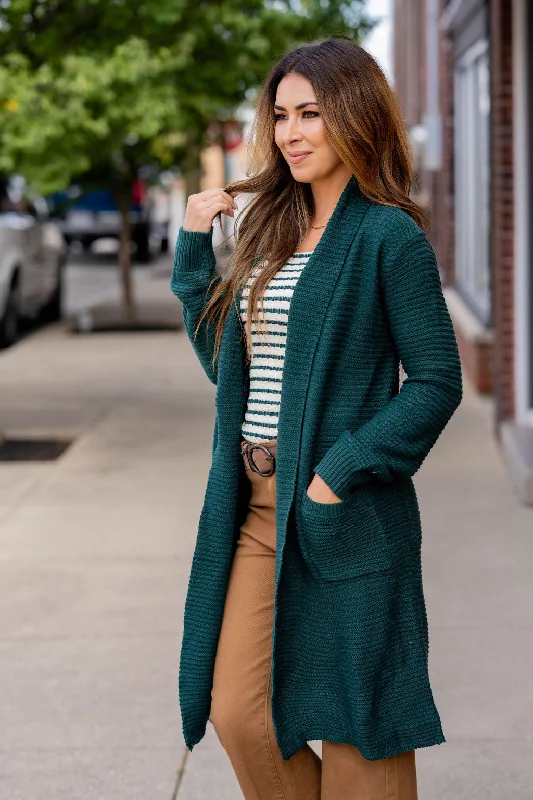 Ribbed Texture Cardigan Open Front Closed Front Wrap Front