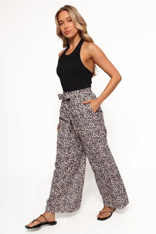 Florencia Pant - Leopard Slim Fit Casual Pants