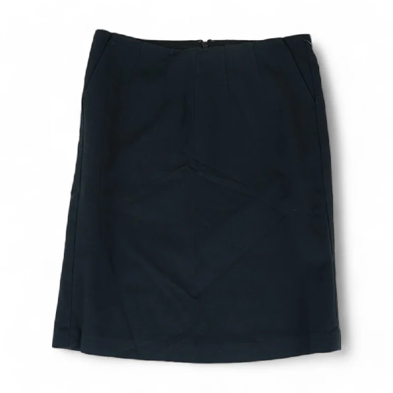 Black Solid Midi Skirt floral skirt print