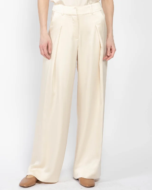Mercer Pleated Pants Elegant Palazzo Trousers