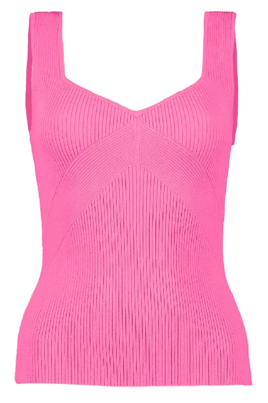 Asher Tank - Magenta lightweight tank top