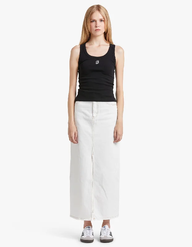 Kendall Monogram Tank - Black black tank top