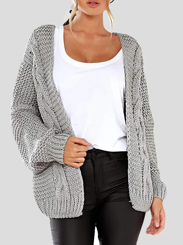 Summer Knit Cardigan Zippered Front Buttoned Front Snap Front