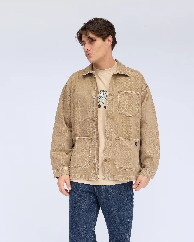 Niko Worker Jacket - Washed Oak Nylon Jacket Polyester Jacket Spandex Jacket