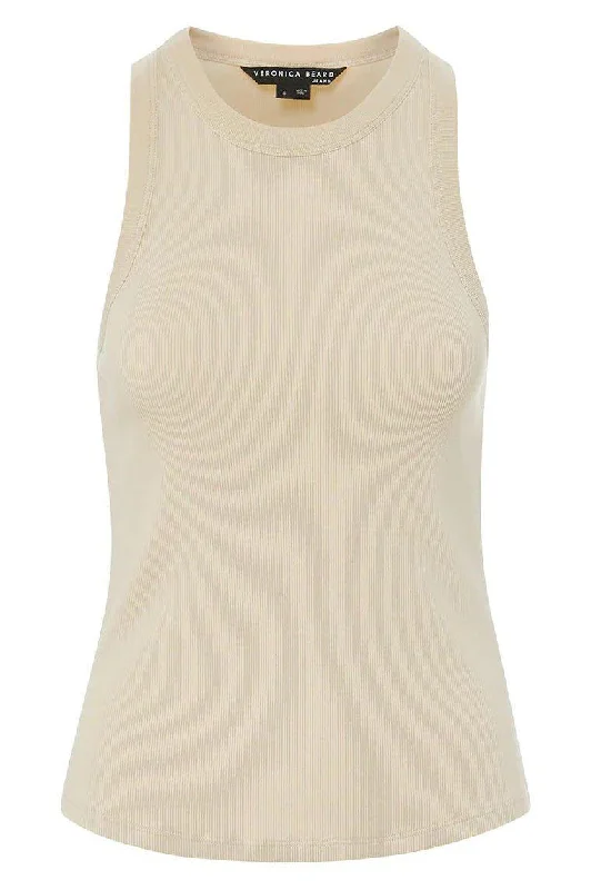 Jordyn Tank - Limestone cold shoulder tank