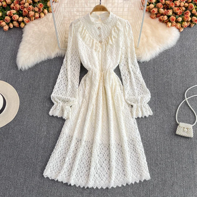 Lace lady style gentle temperament fairy skirt  3394 low waist skirt