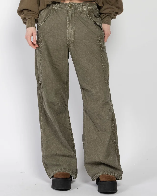 Wide Leg Cargo Pants Modern Stretch Trousers