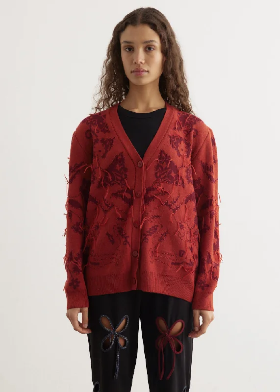 Suzani Cardigan Faux Fur Fabric Real Fur Fabric Shearling Fabric