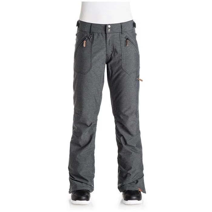 Roxy Nadia Womens Snow Ski Pants - True Black High-Waist Jogger Pants