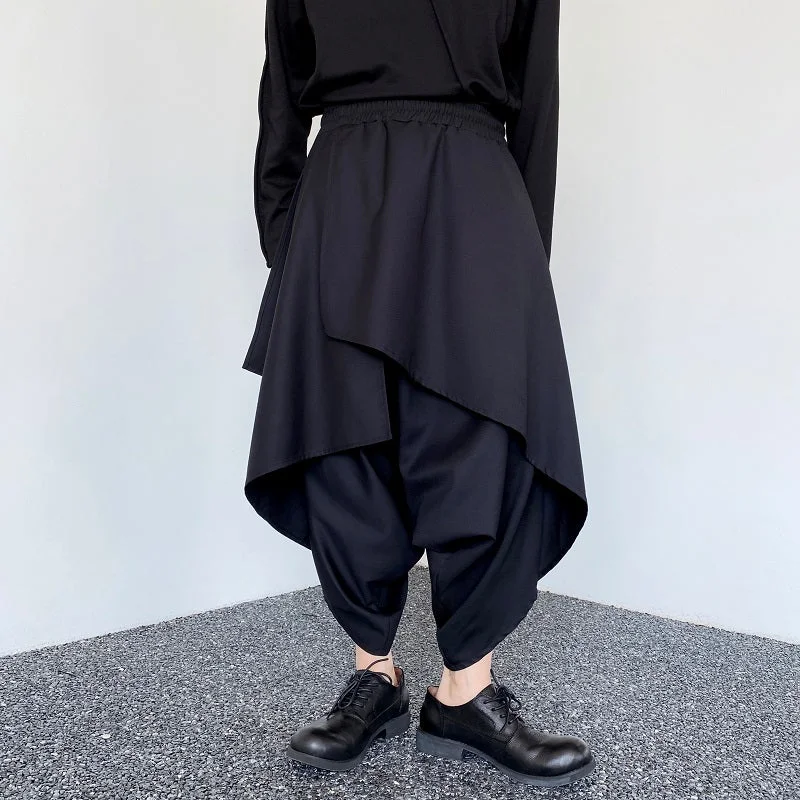 Layered Casual Irregular Pants Comfortable Cargo Pants