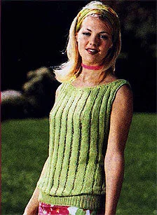 Drop Stitch Knitted Tank Top Pattern stylish tank top