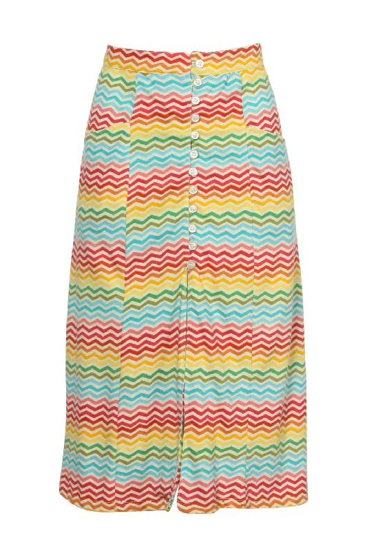 About Betty Skirt- Zig velvet skirt sumptuous