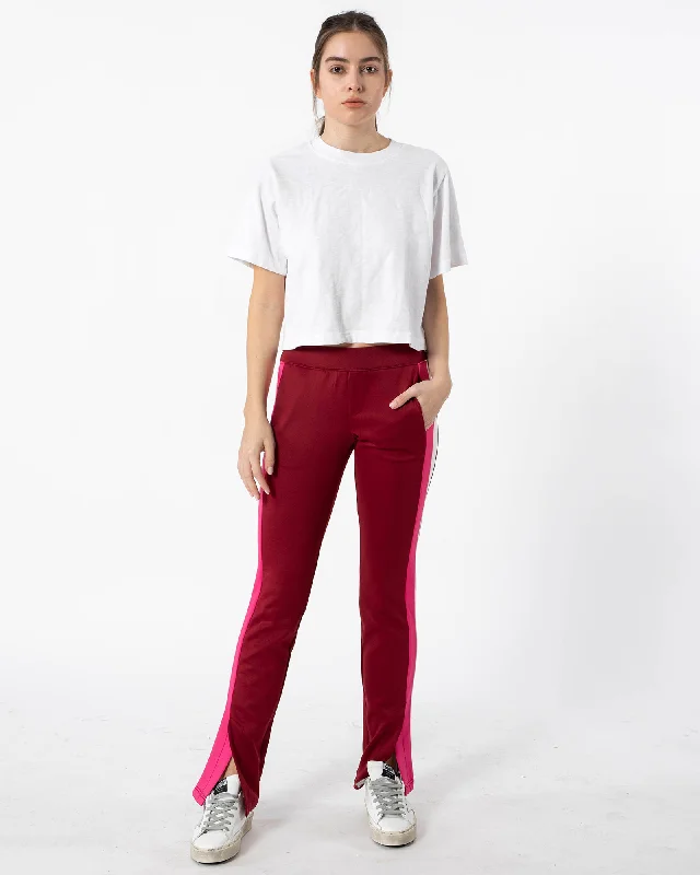 Scuba Track Pants Elegant High-Waist Pants