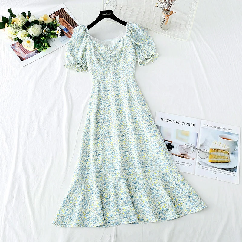 Line shoulder square neck bubble sleeve waist narrow skirt  3738 wool skirt sturdy