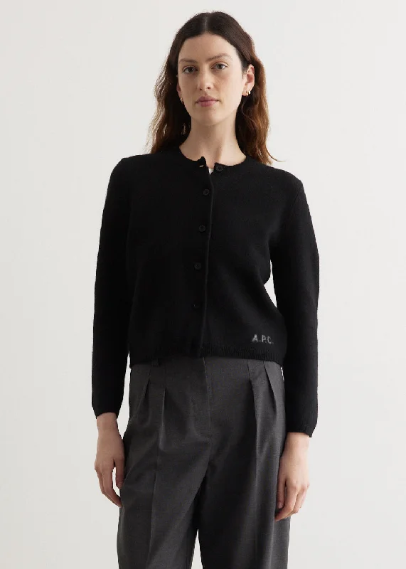Mila Cardigan Solid Print Embellished