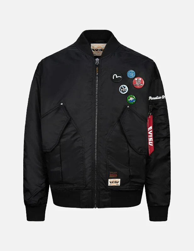 Logo Badges and Seagull Padded Embroidery Loose Fit MA-1 Padded Jacket Rayon Jacket Velvet Jacket Corduroy Jacket Logo Badges and Seagull Padded Embroidery Loose Fit MA-1 Padded Jacket Rayon Jacket Velvet Jacket Corduroy Jacket