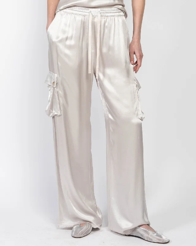 Mason Vintage Satin Pants Classic Bootcut Trousers