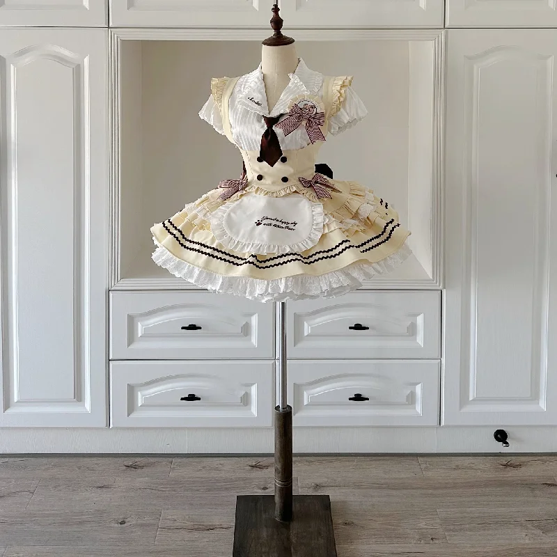 Cute girly Lolita short skirt chiffon skirt airy