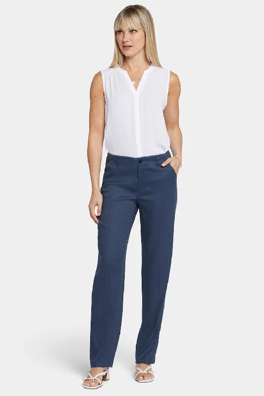 Marilyn Straight Pants - Oxford Navy Elegant Dress Pants