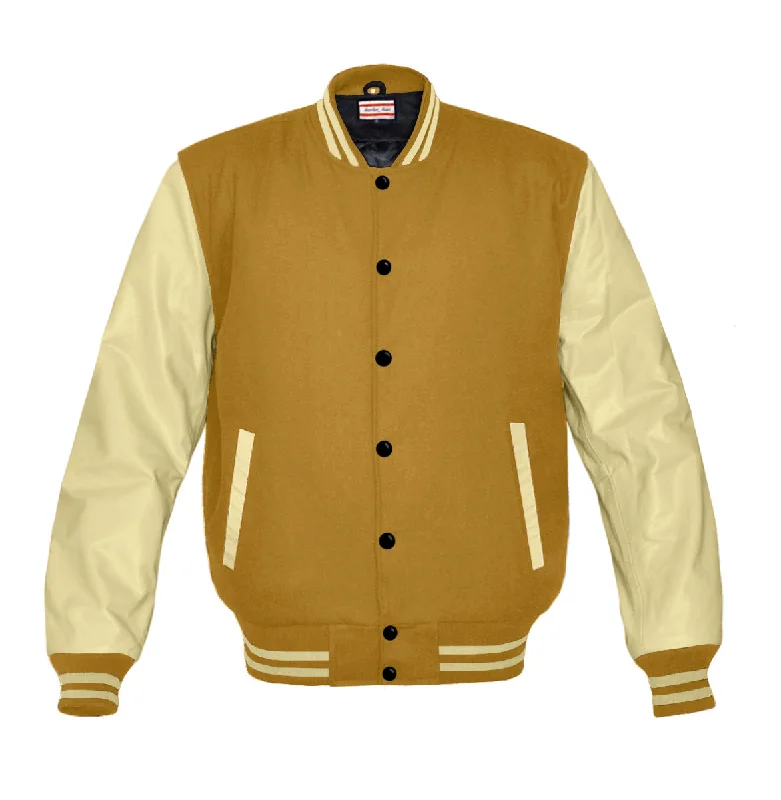 Original American Varsity Cream Leather Sleeve Letterman College Baseball Women Wool Jackets #CRSL-CRSTR-BB Oversized Jacket Tailored Jacket Straight Jacket Original American Varsity Cream Leather Sleeve Letterman College Baseball Women Wool Jackets #CRSL-CRSTR-BB Oversized Jacket Tailored Jacket Straight Jacket