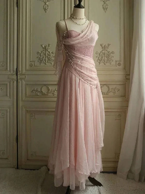 Classy Pink Chiffon A Line Party Dress Formal Evening Dress cc2724 Tunics Practical durable Classy Pink Chiffon A Line Party Dress Formal Evening Dress cc2724 Tunics Practical durable