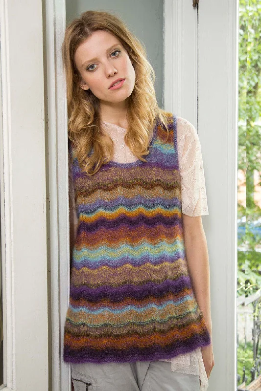 Chevron Tank Tunic Pattern (Knit) teal tank top
