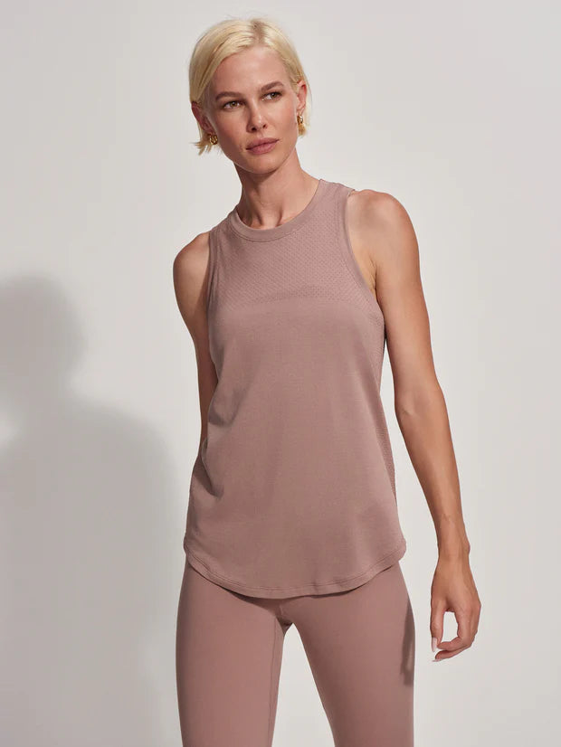 Lacey Longline Tank in Antler soft tank top