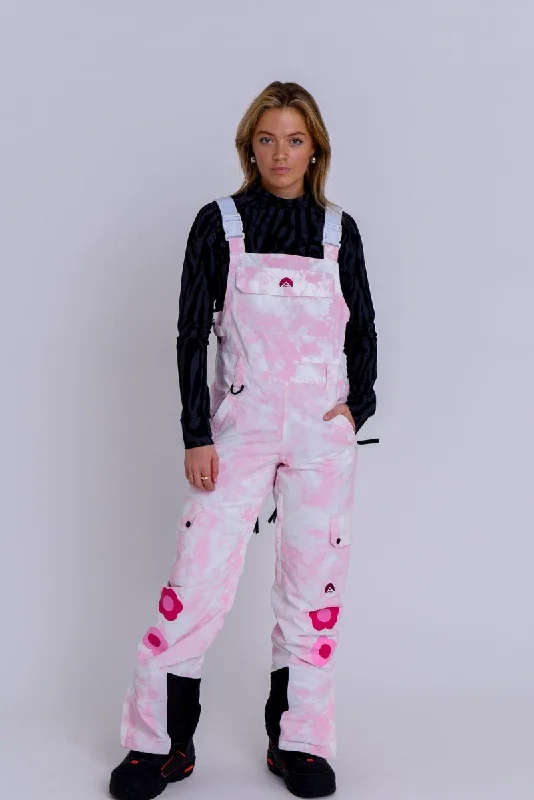 Yeh Girl Ski & Snowboard Bib Pant - Katie Ormerod Pink Tie Dye Signature line Fashionable Track Pants Yeh Girl Ski & Snowboard Bib Pant - Katie Ormerod Pink Tie Dye Signature line Fashionable Track Pants