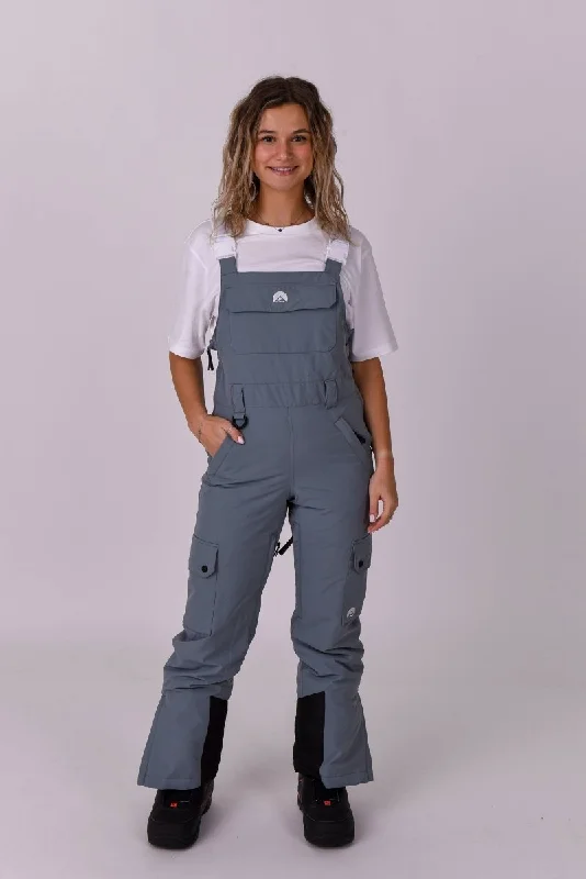 Yeh Girl Bib Pant - Grey Comfortable Denim Trousers